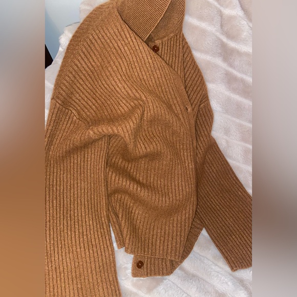 EUC Reformation Cafe Fantino Cashmere Collared Cardigan sz: S - Picture 15 of 16